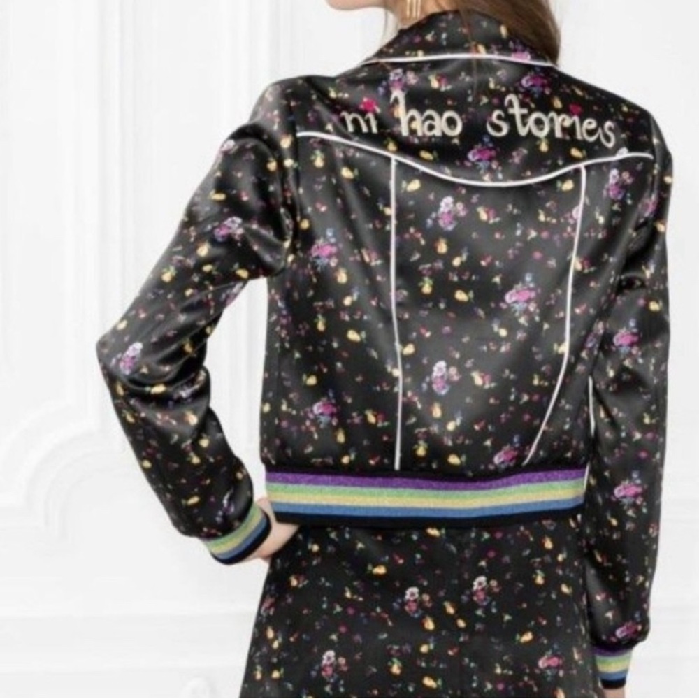& Other Stories Silk Bomber Jacket
